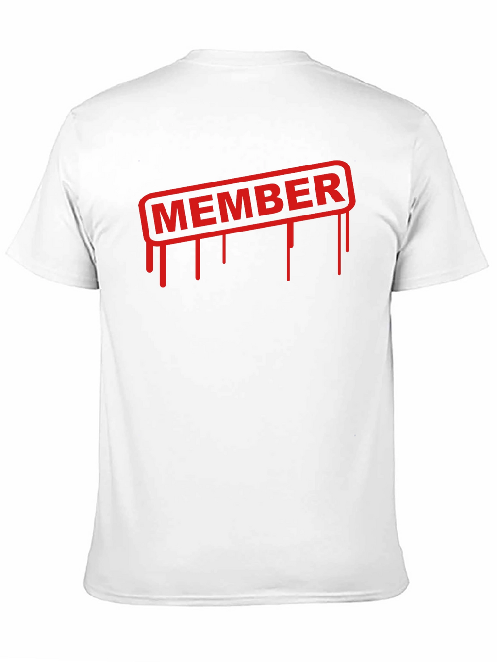 Member Dripping Text Black T-Shirt