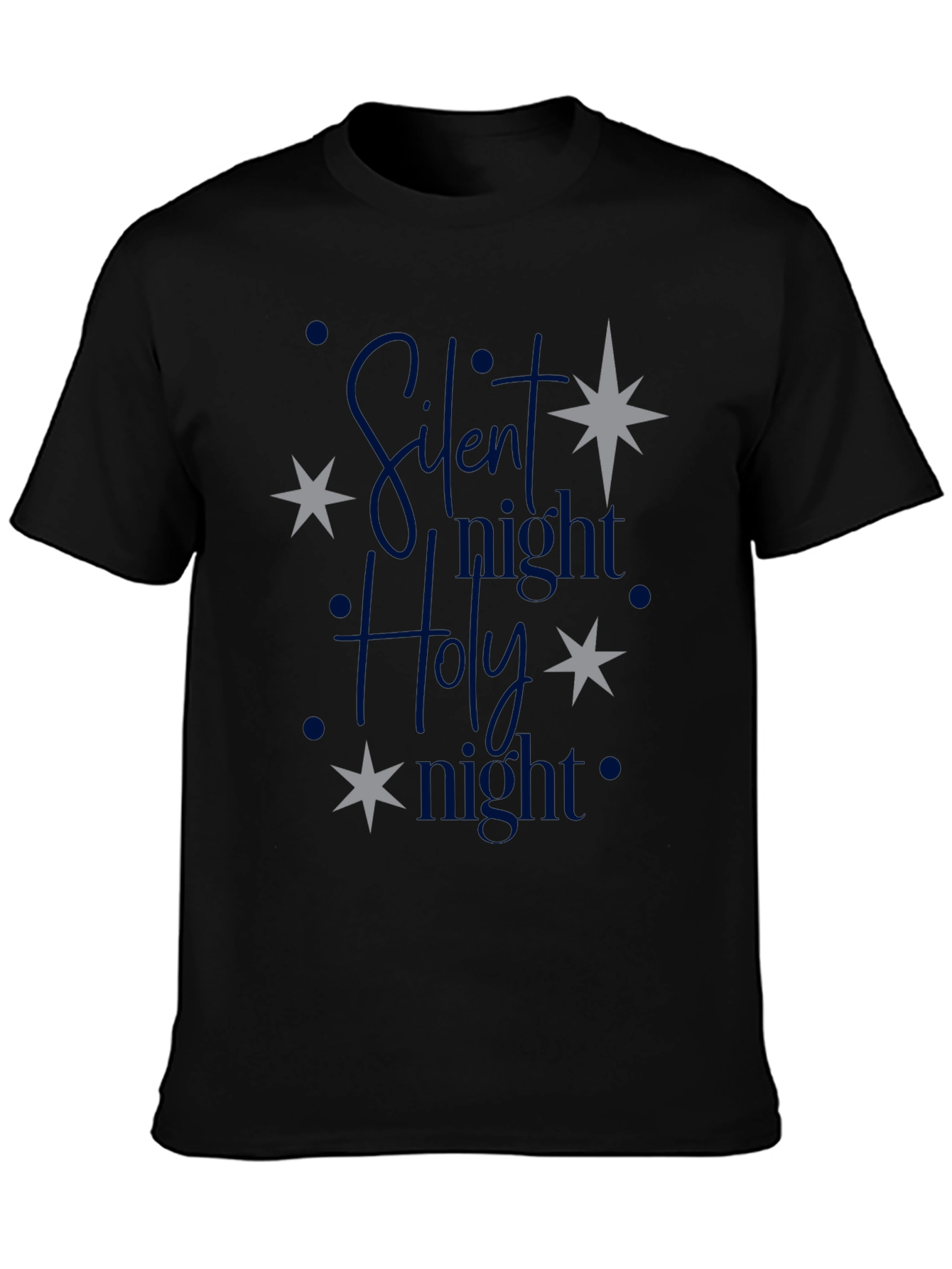 Silent Night Holy Night Christmas Graphic Tee