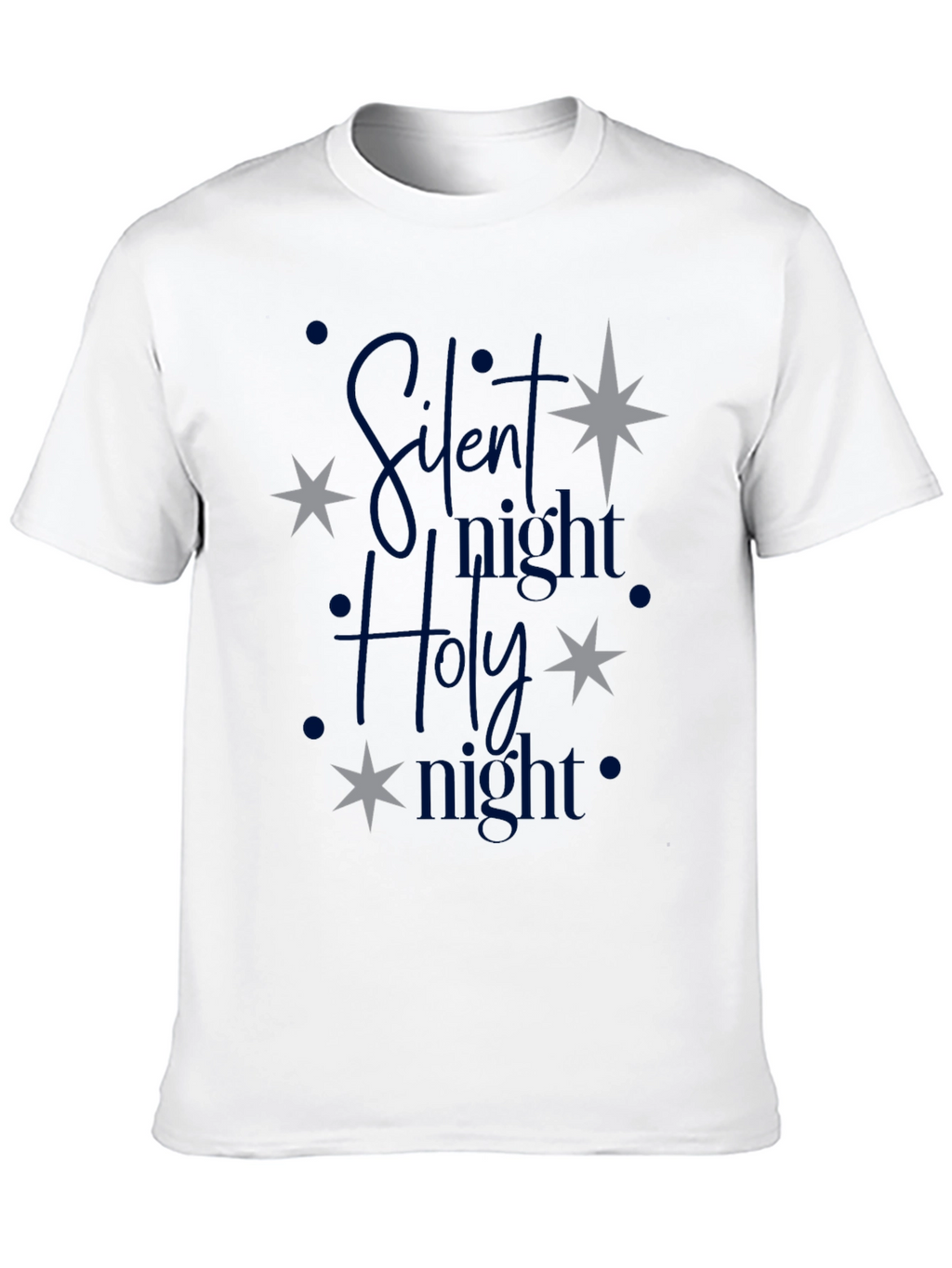 Silent Night Holy Night Christmas Graphic Tee