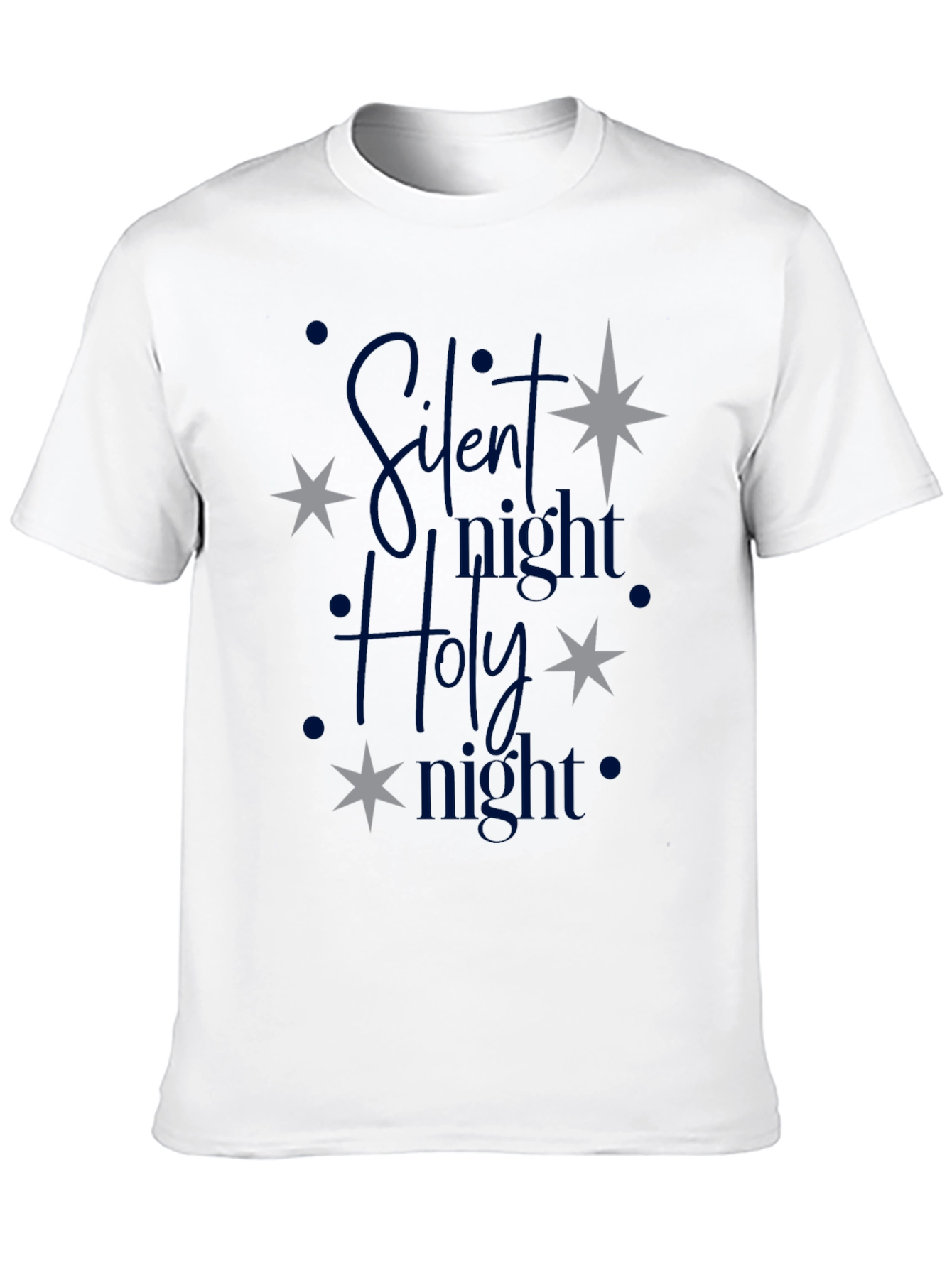 Silent Night Holy Night Christmas Graphic Tee