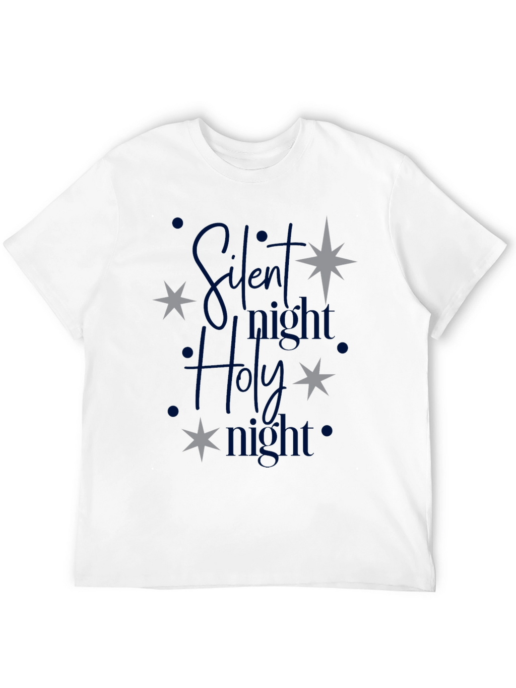 Silent Night Holy Night Christmas Graphic Tee