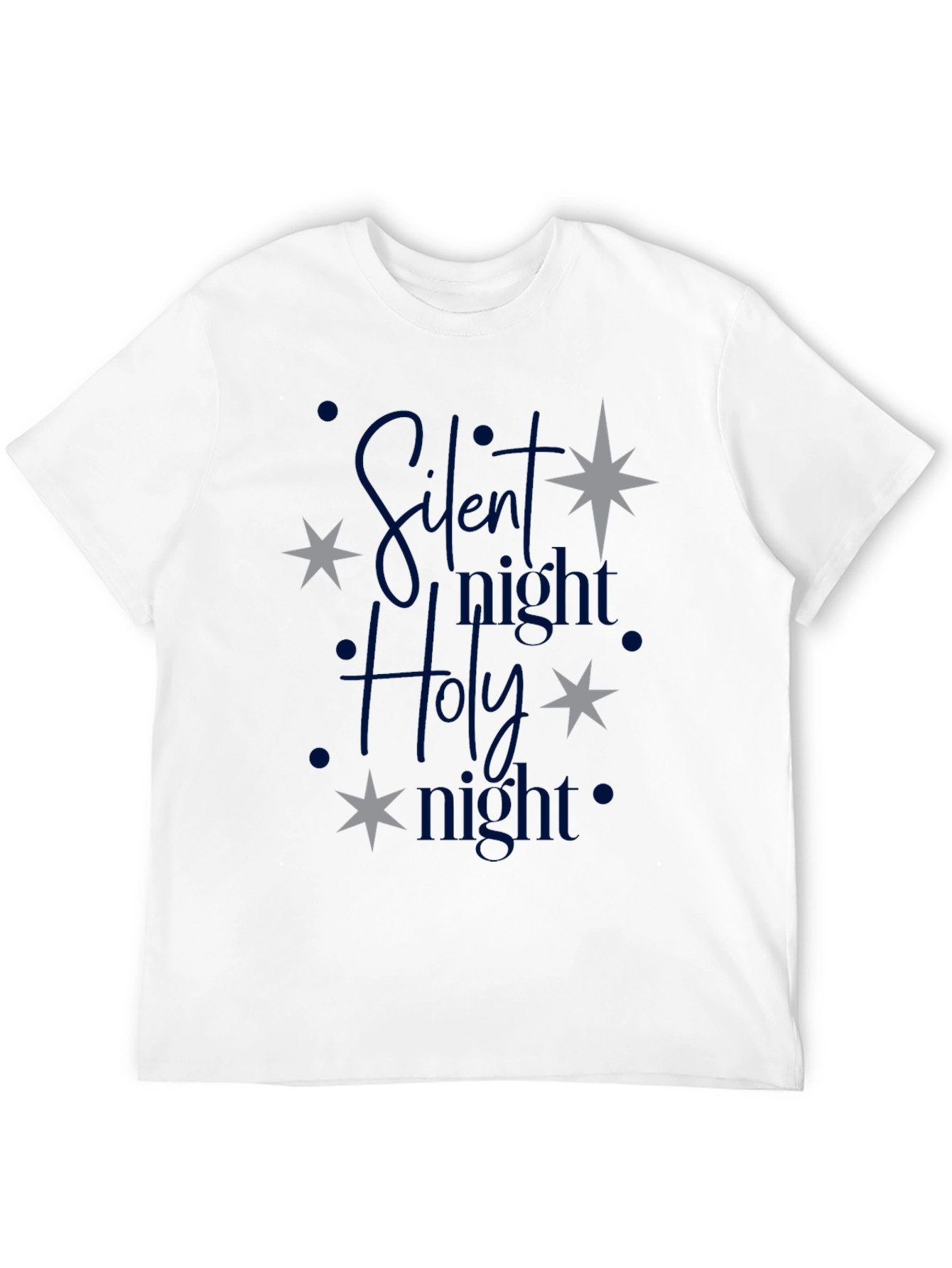 Silent Night Holy Night Christmas Graphic Tee
