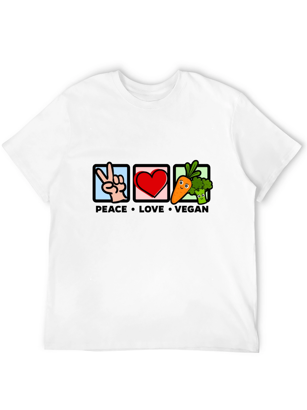 Peace Love Vegan Graphic Tee