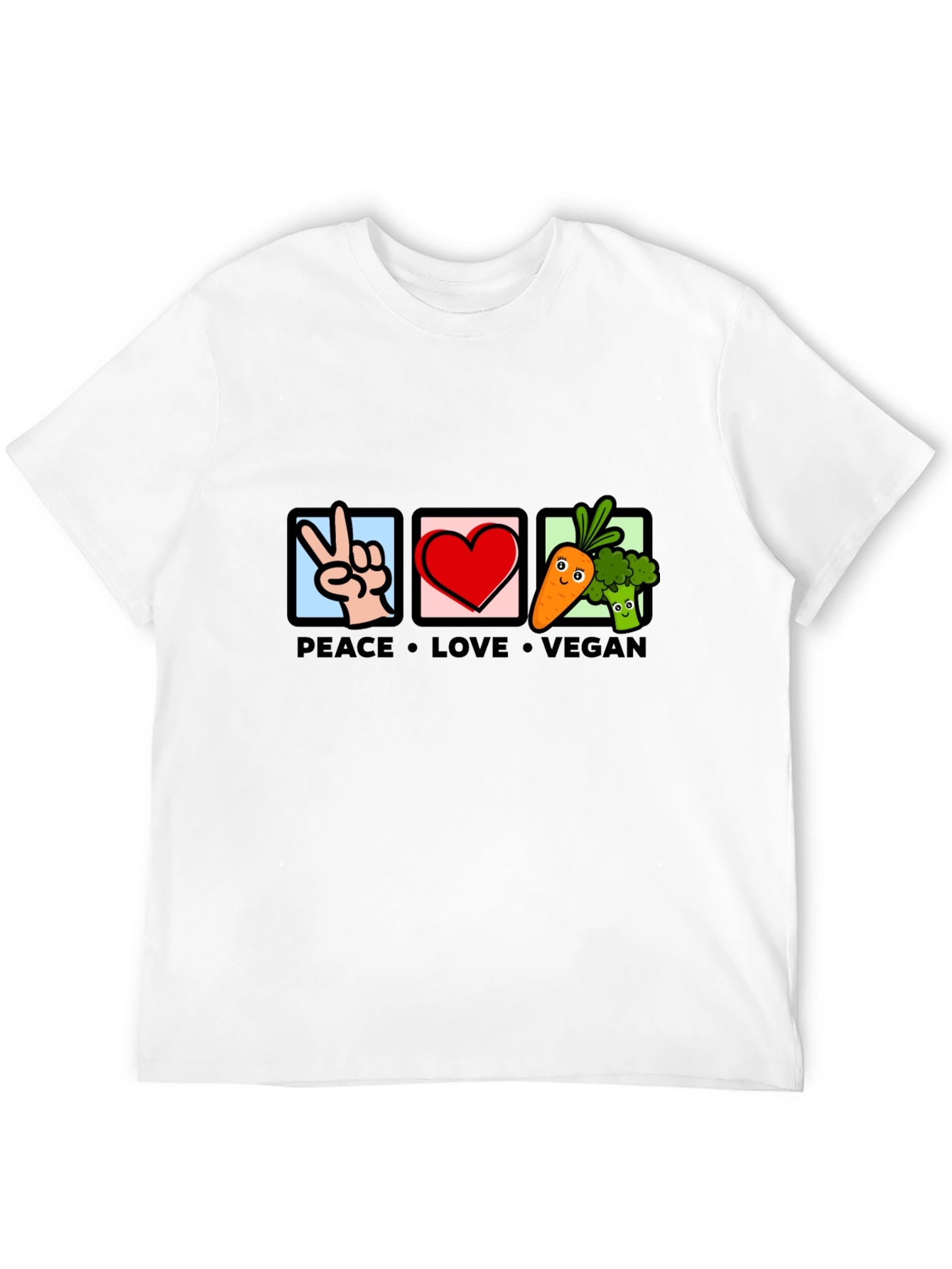 Peace Love Vegan Graphic Tee