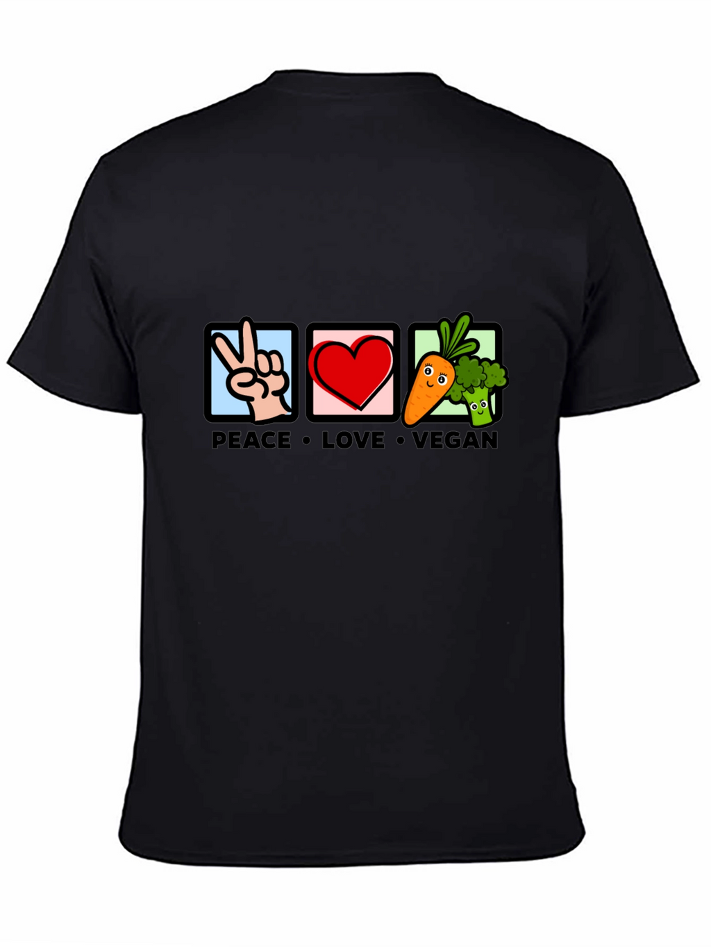 Peace Love Vegan Graphic Tee