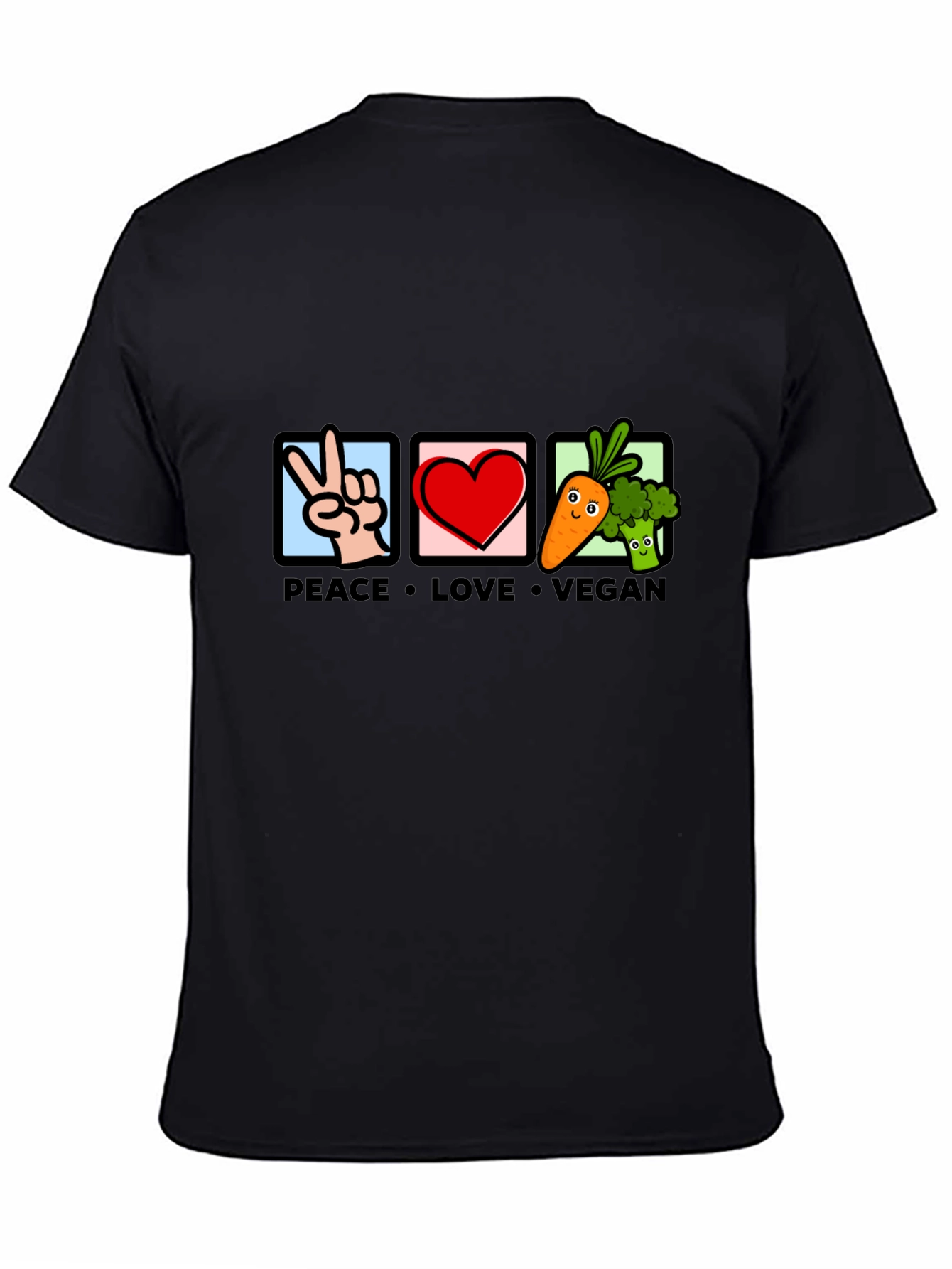 Peace Love Vegan Graphic Tee