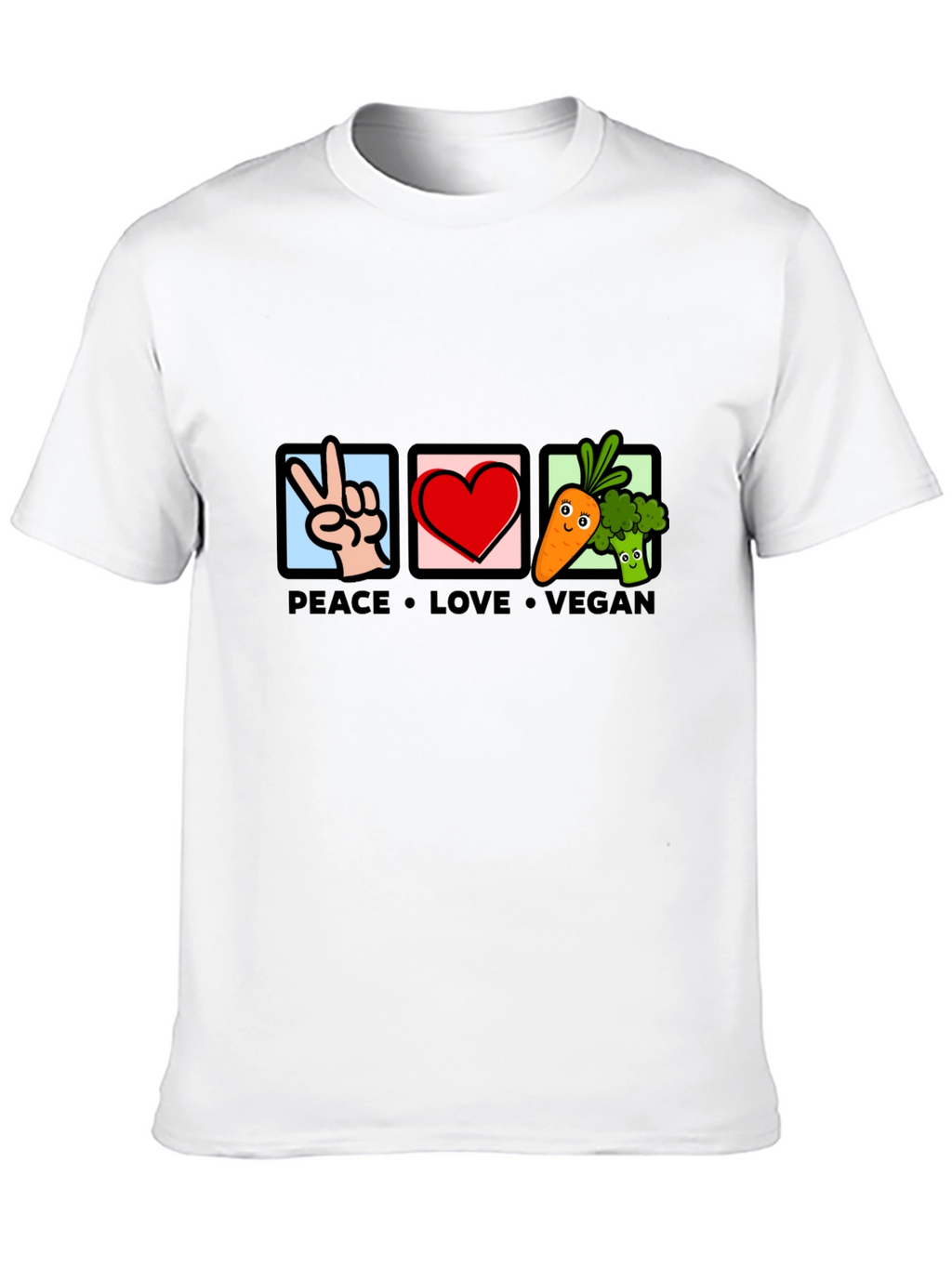Peace Love Vegan Graphic Tee