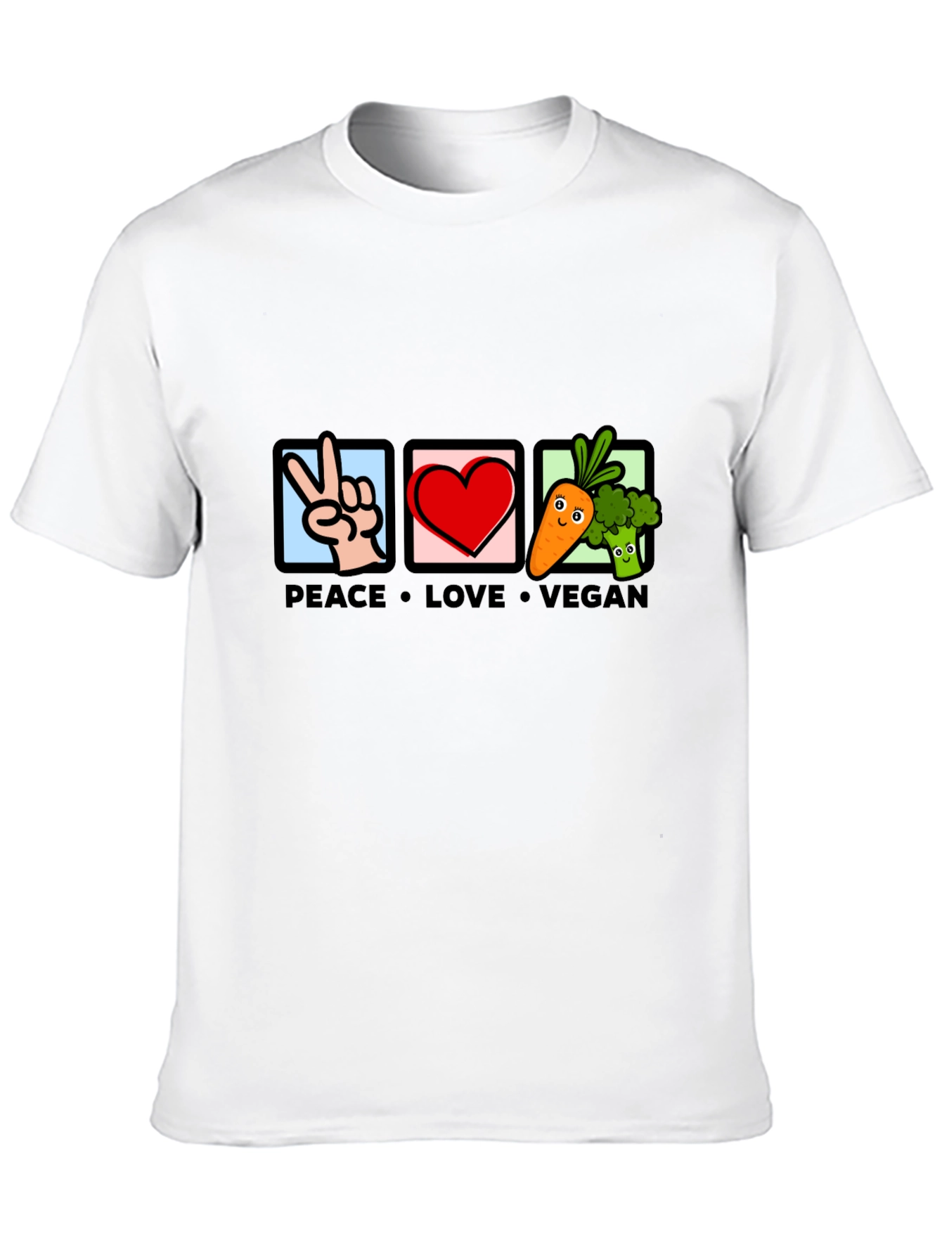 Peace Love Vegan Graphic Tee