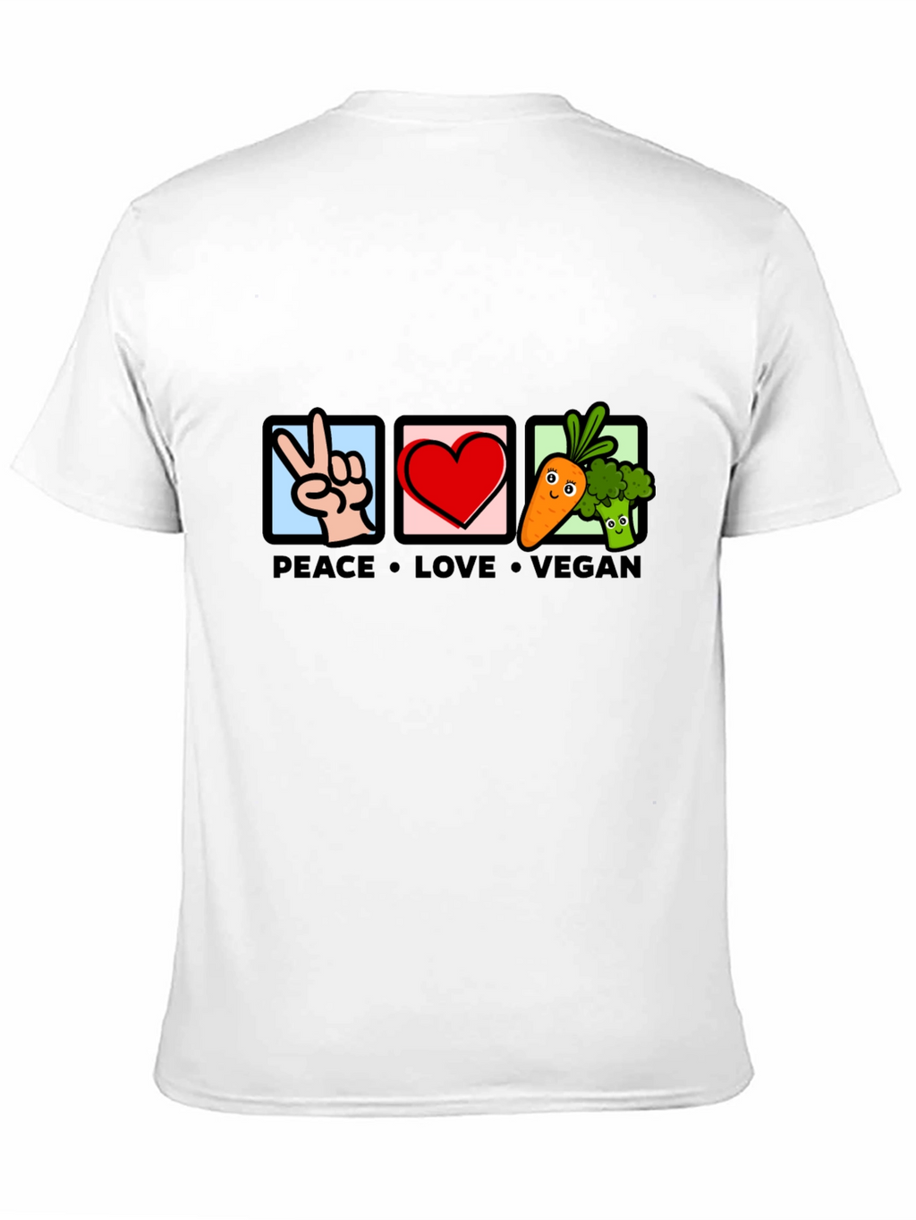 Peace Love Vegan Graphic Tee