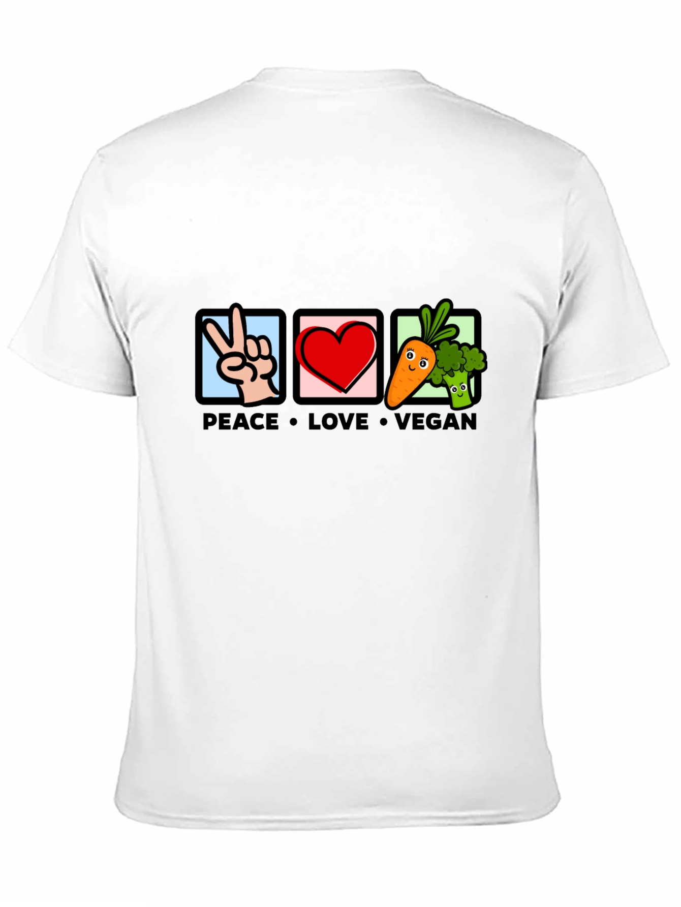 Peace Love Vegan Graphic Tee