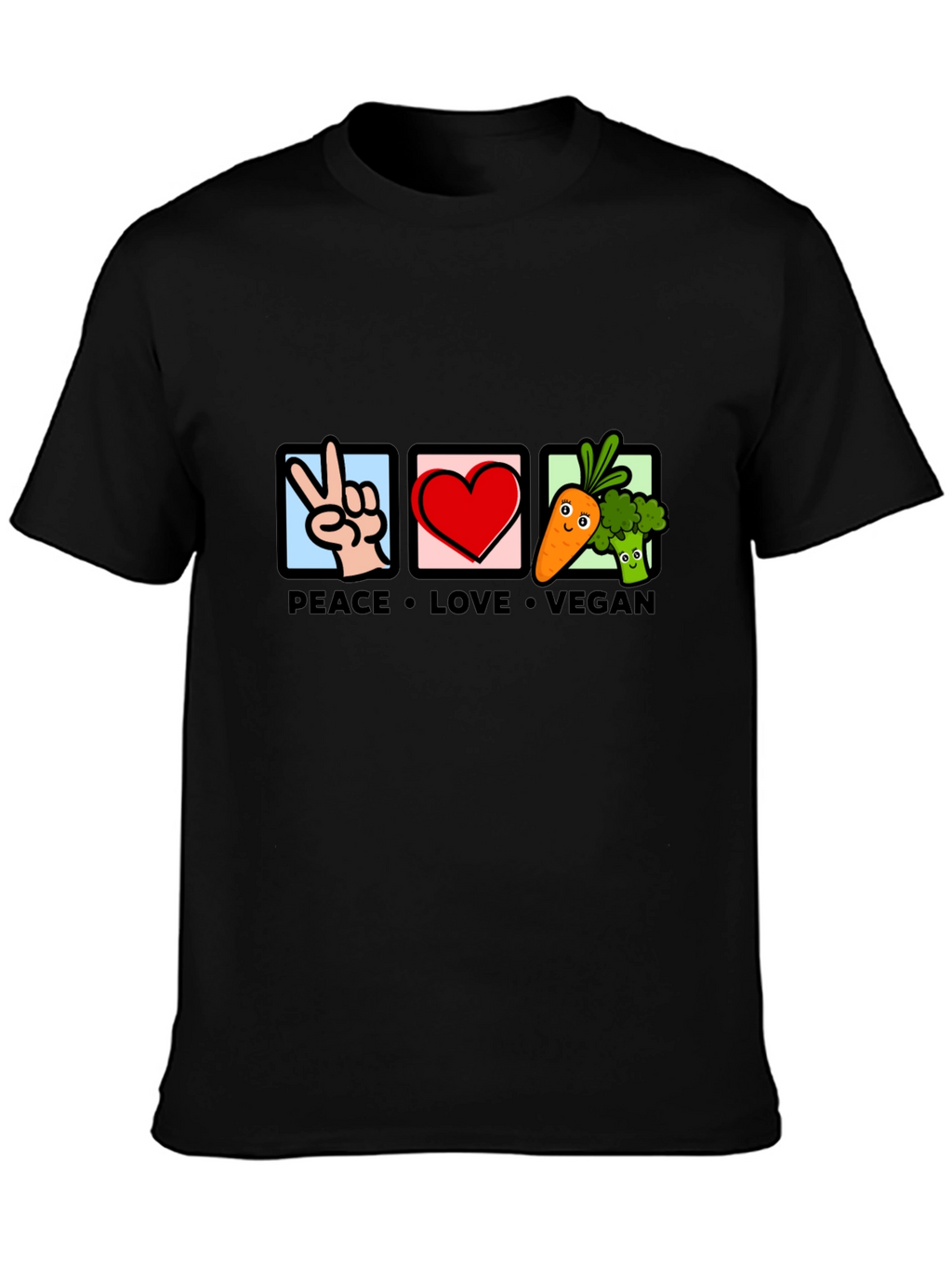 Peace Love Vegan Graphic Tee