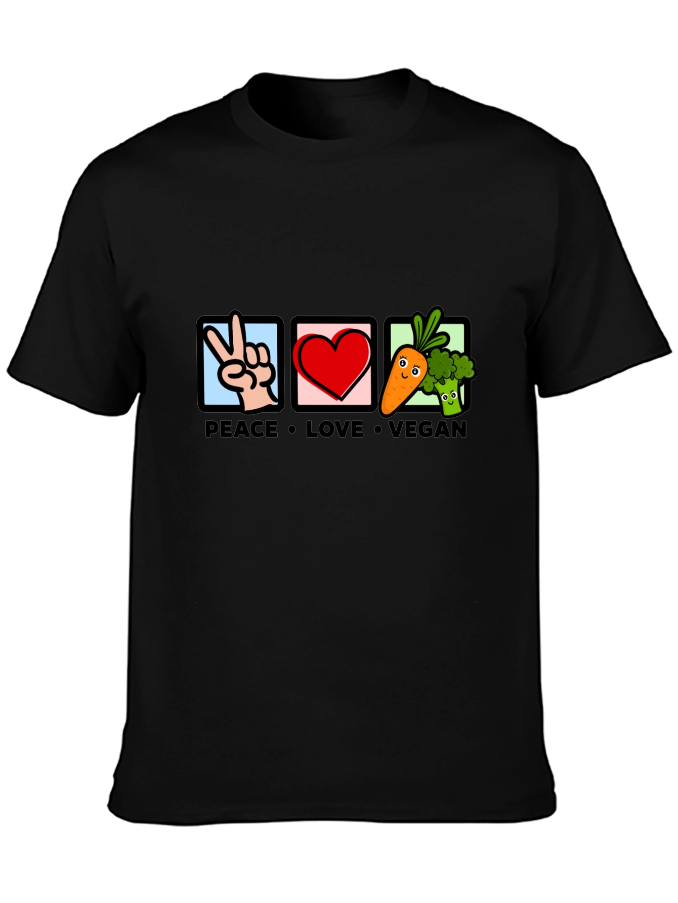 Peace Love Vegan Graphic Tee