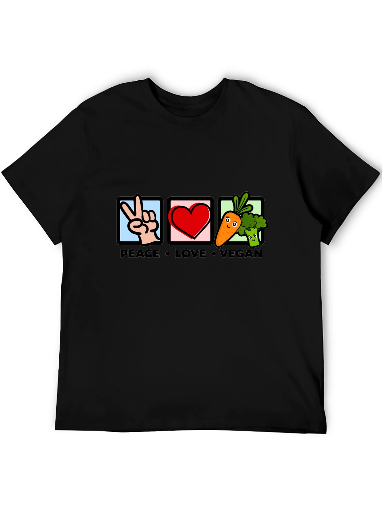 Peace Love Vegan Graphic Tee