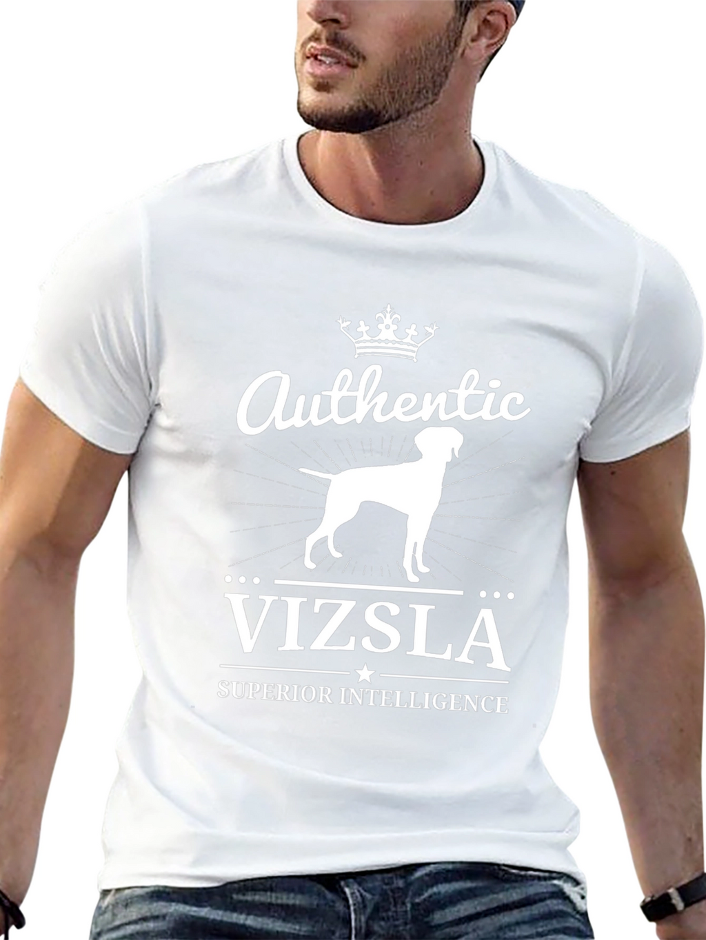 Authentic Vizsla Superior Intelligence T-Shirt