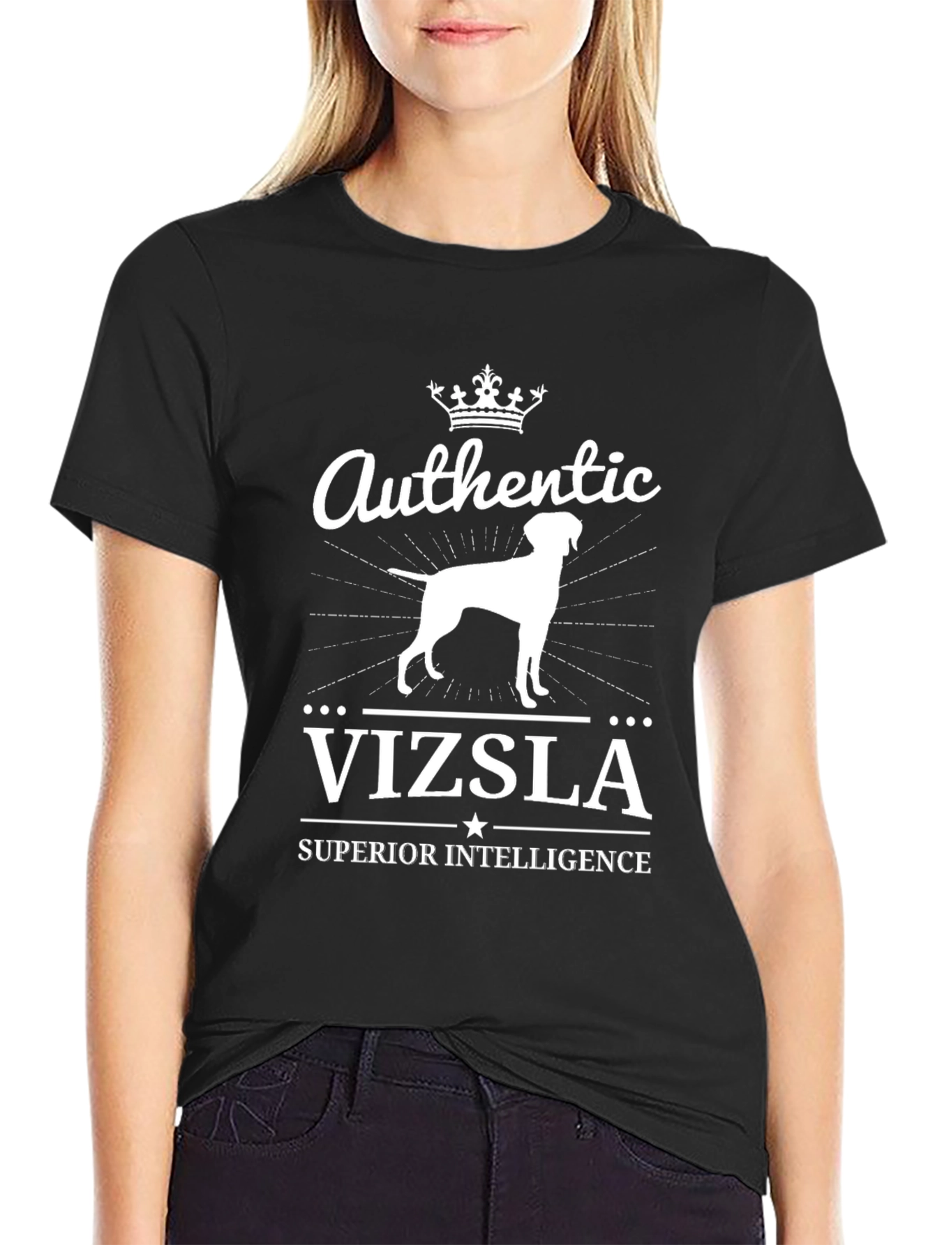 Authentic Vizsla Superior Intelligence T-Shirt