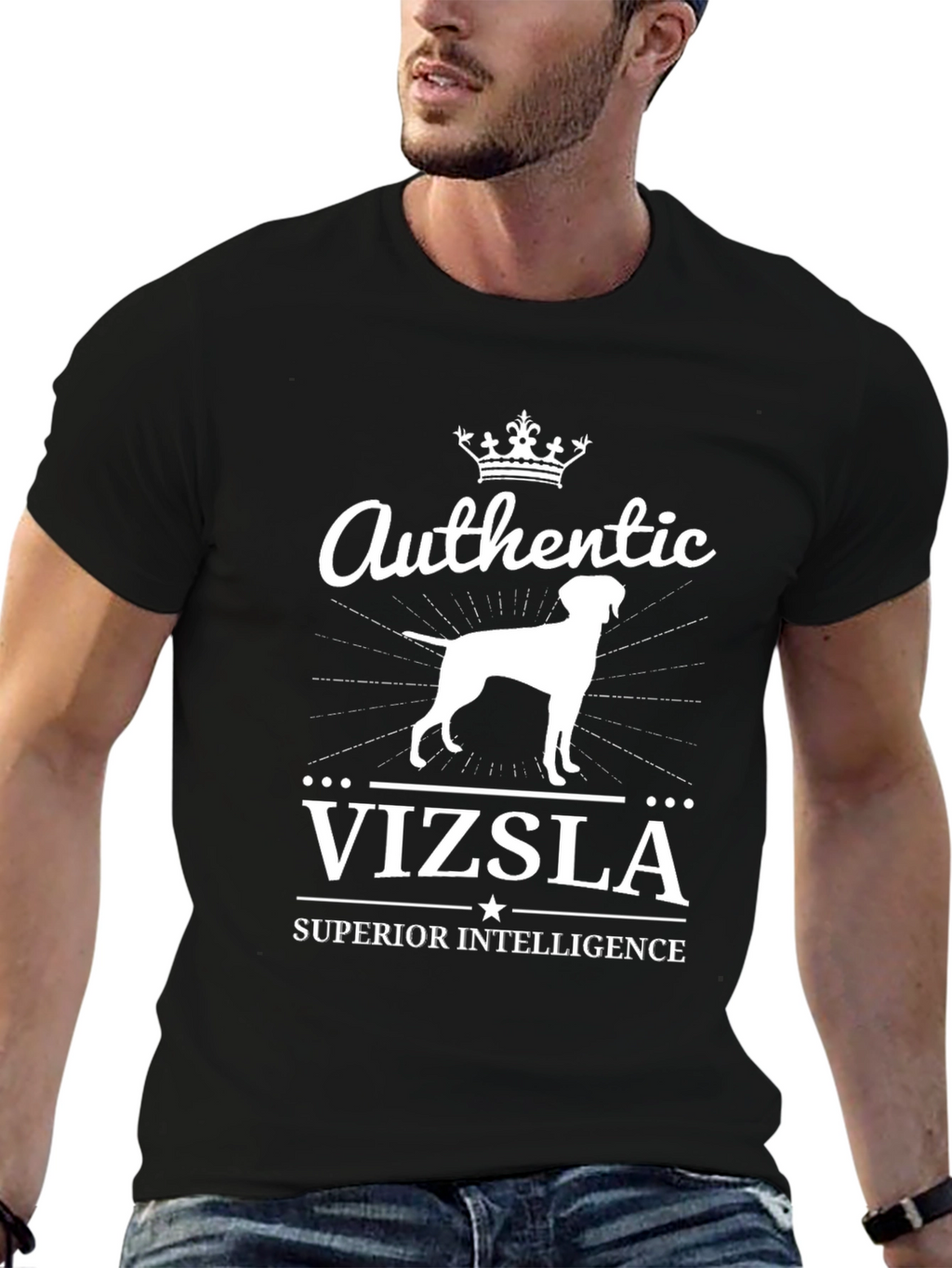 Authentic Vizsla Superior Intelligence T-Shirt