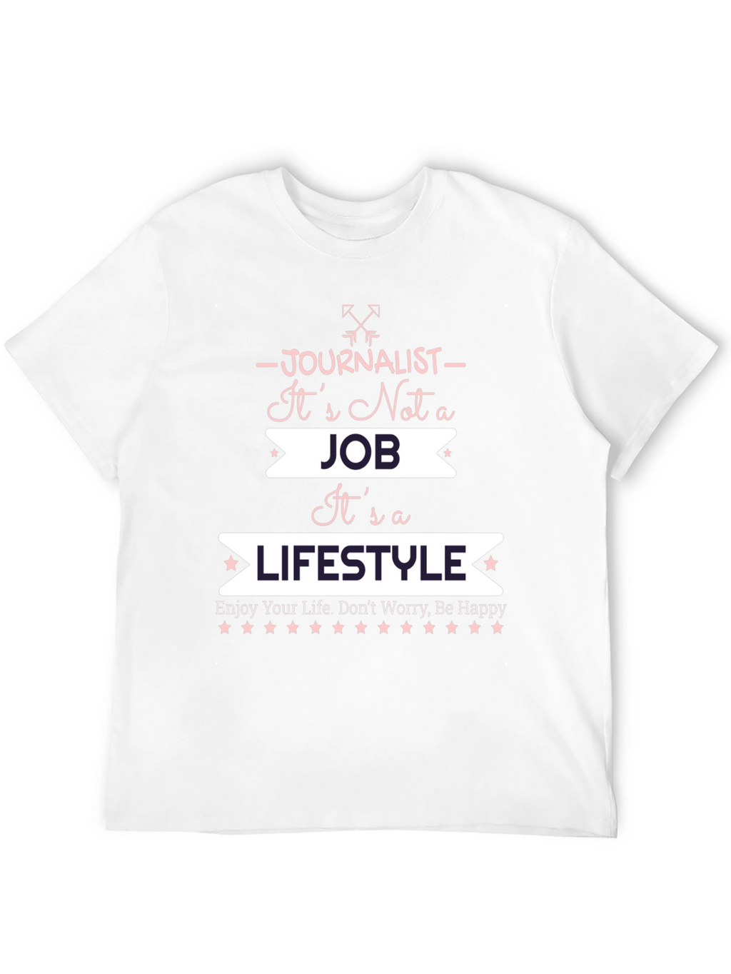 Journalist Lifestyle Graphic T-Shirt - Black