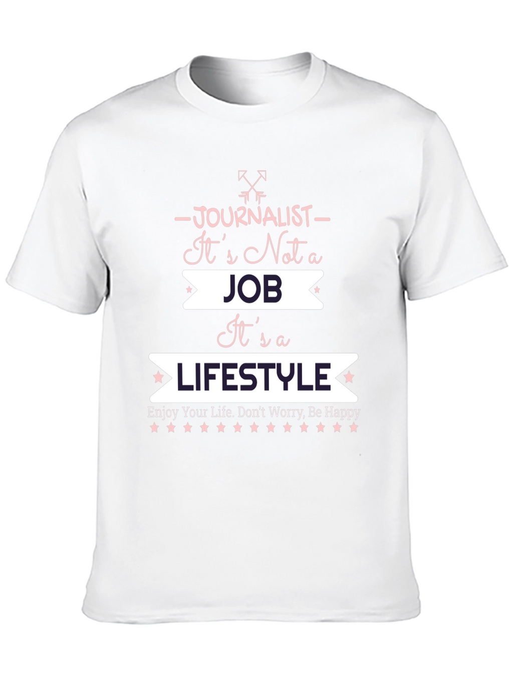 Journalist Lifestyle Graphic T-Shirt - Black