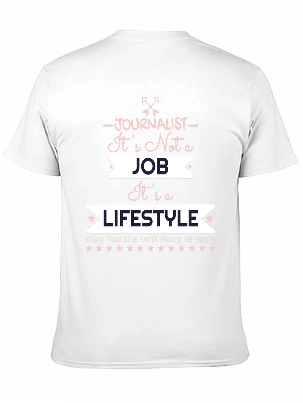 Journalist Lifestyle Graphic T-Shirt - Black