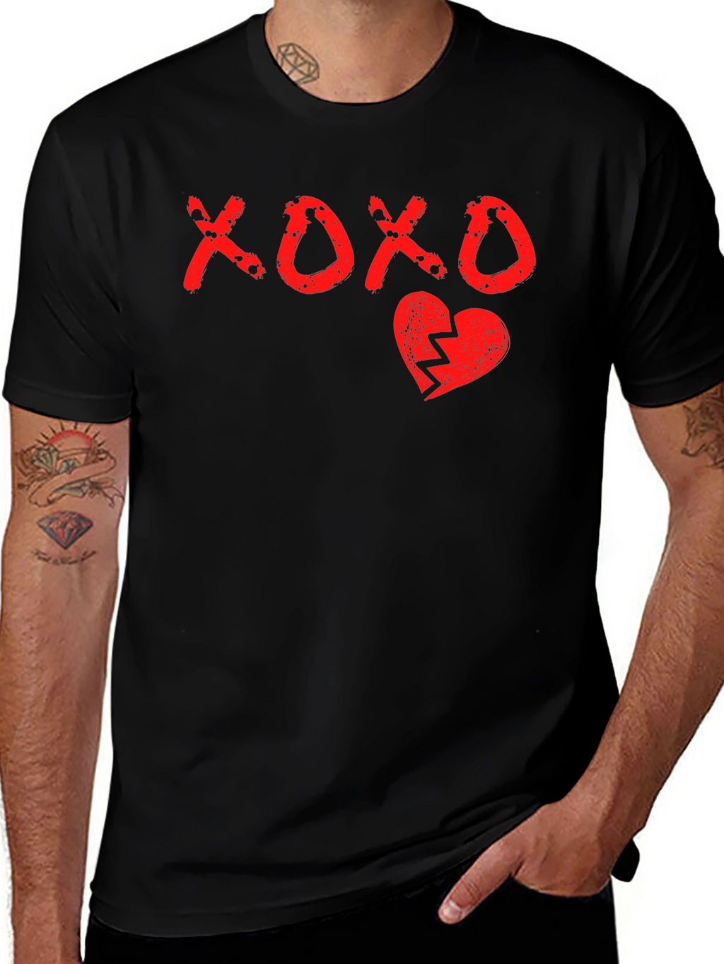 XOXO Broken Heart Graphic Print Tee