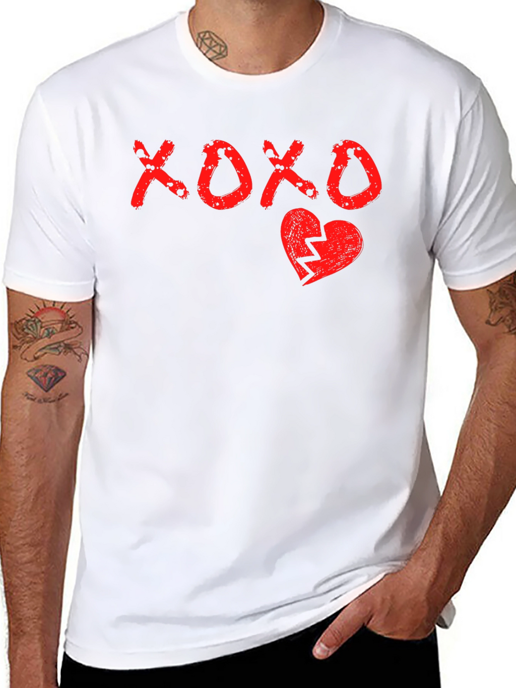 XOXO Broken Heart Graphic Print Tee