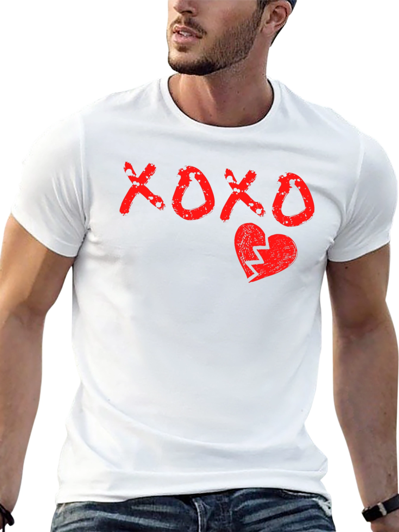 XOXO Broken Heart Graphic Print Tee