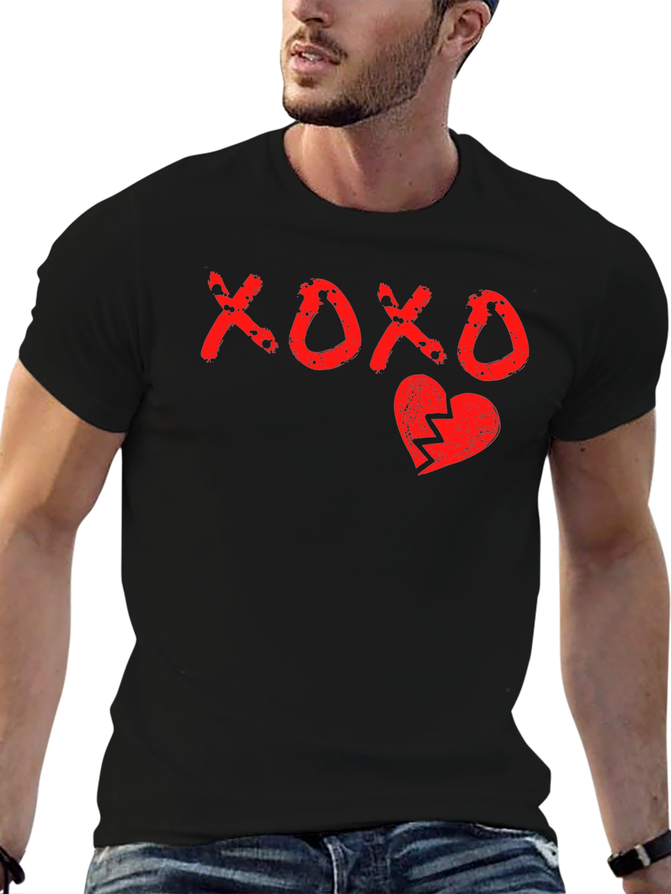 XOXO Broken Heart Graphic Print Tee