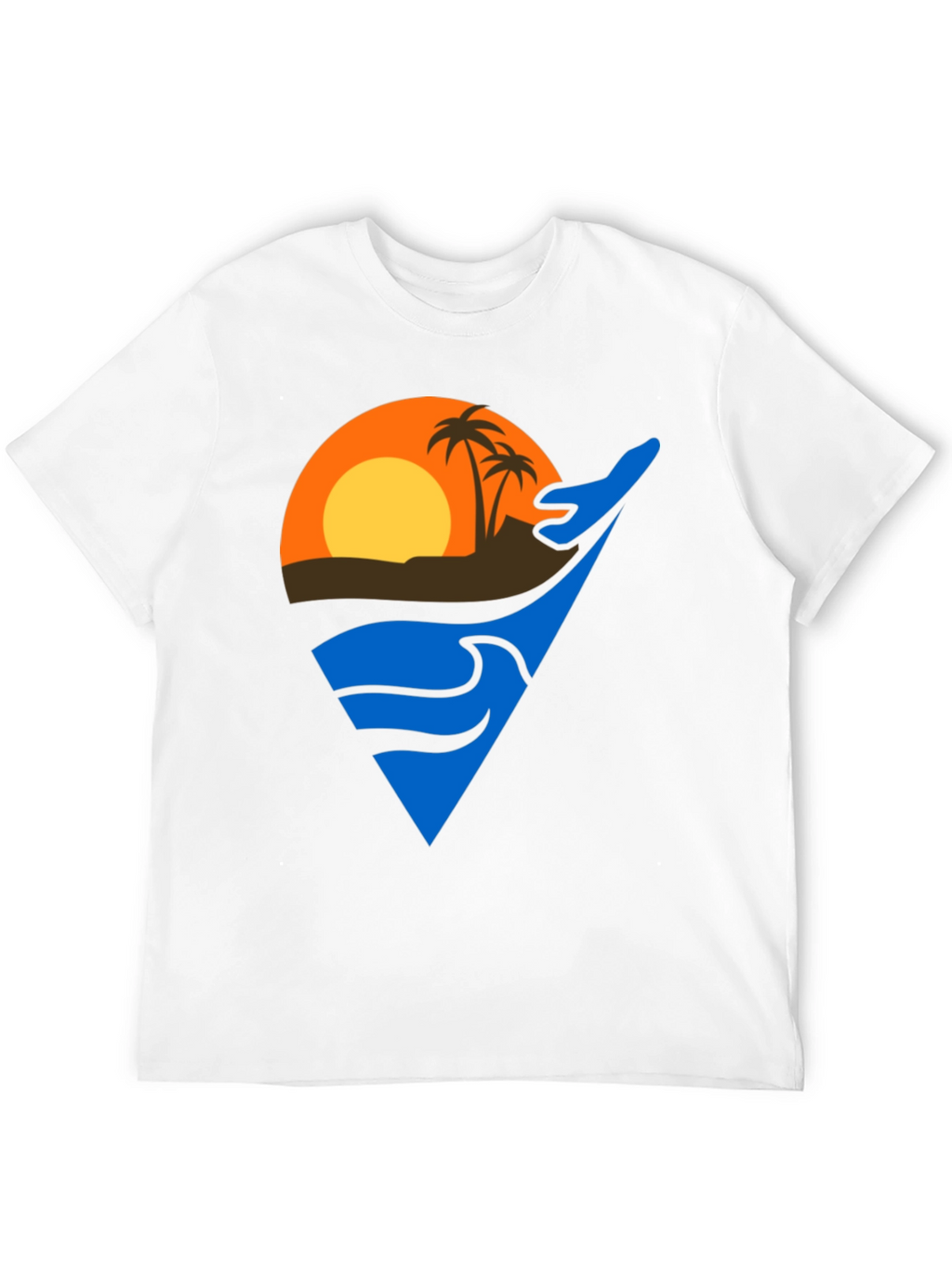 Tropical Sunset Graphic T-Shirt