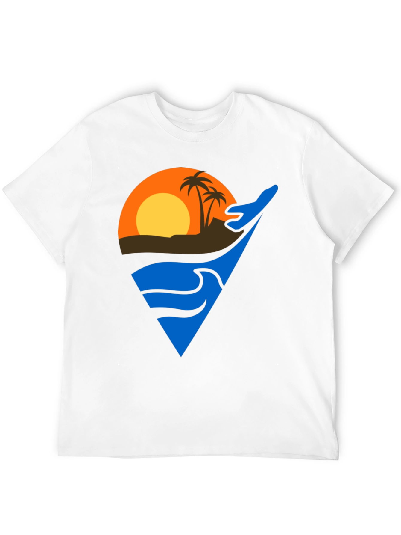 Tropical Sunset Graphic T-Shirt