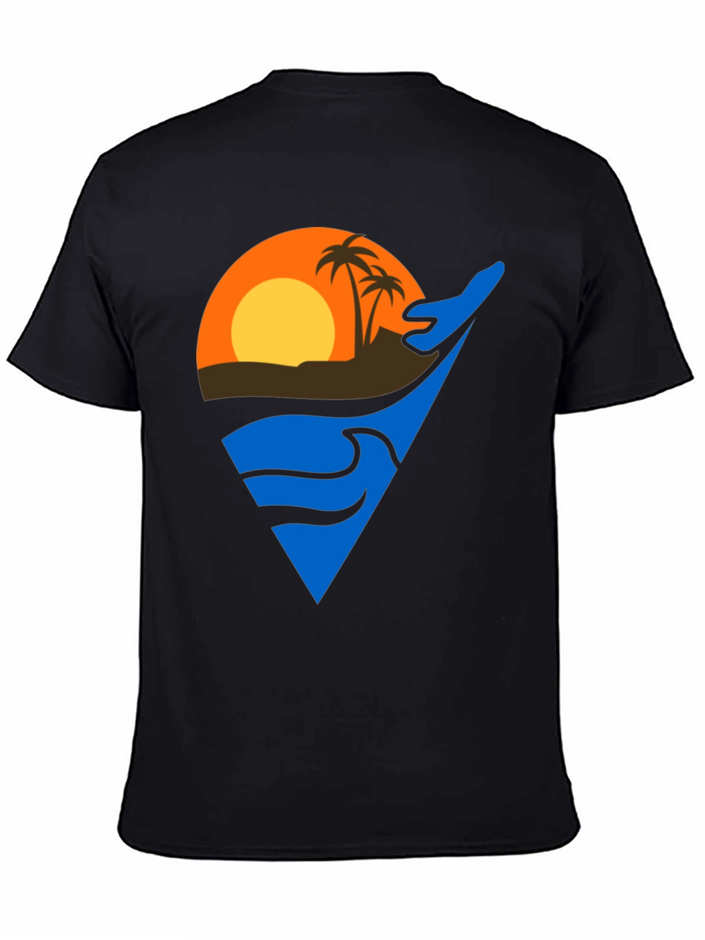 Tropical Sunset Graphic T-Shirt