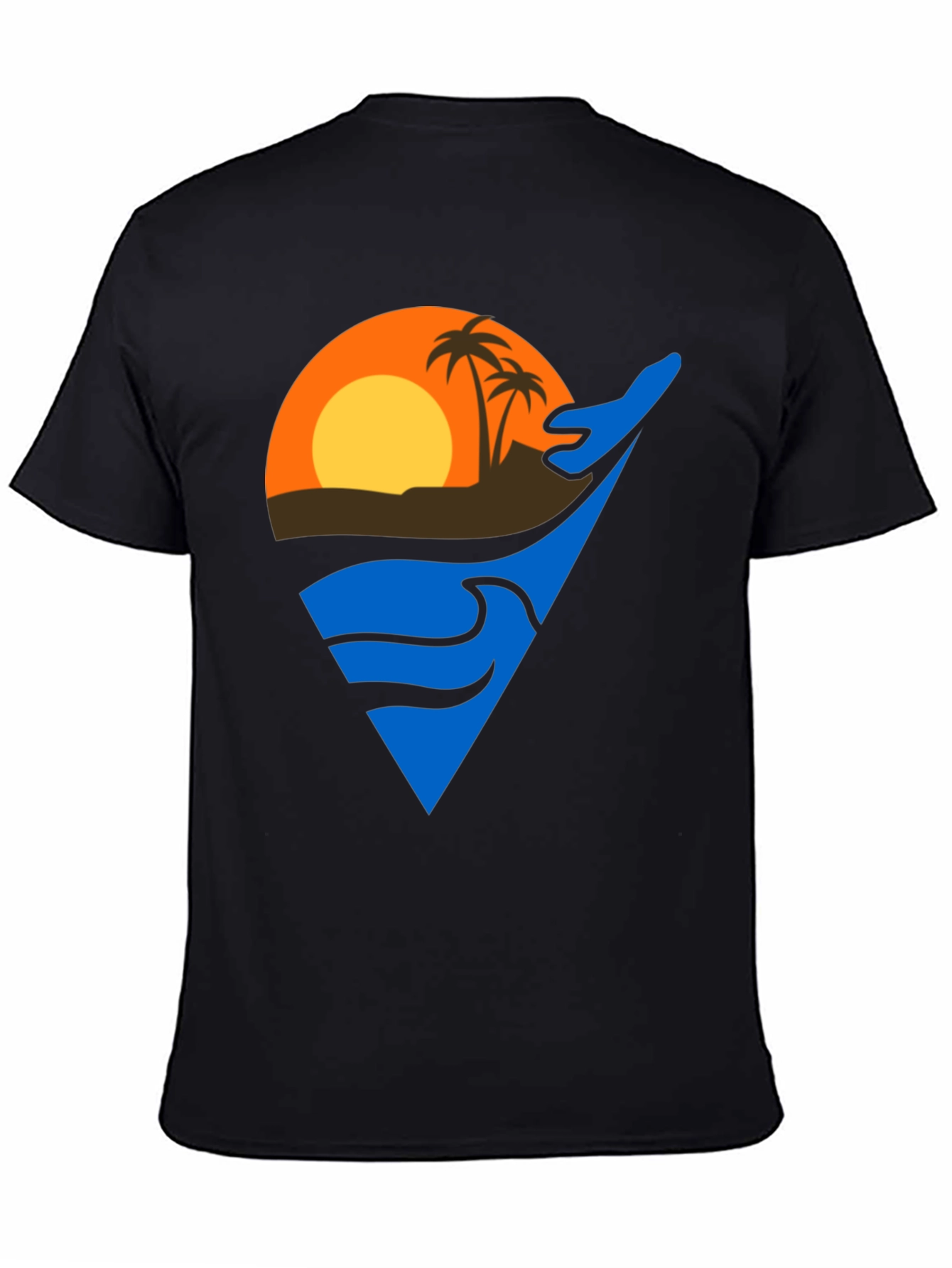 Tropical Sunset Graphic T-Shirt