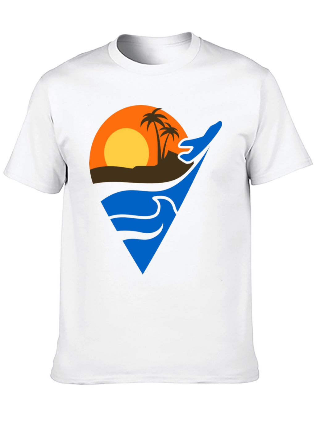 Tropical Sunset Graphic T-Shirt