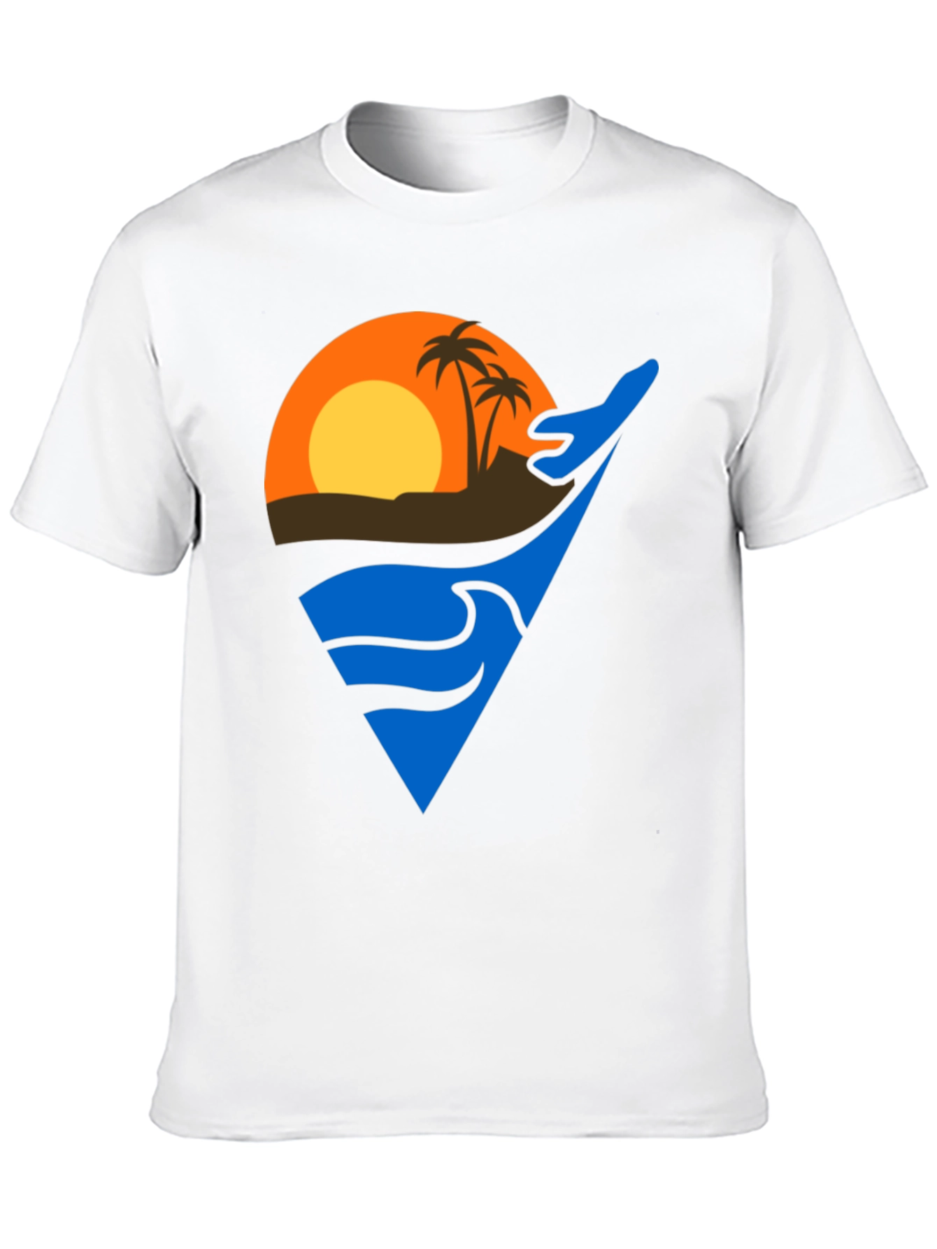 Tropical Sunset Graphic T-Shirt