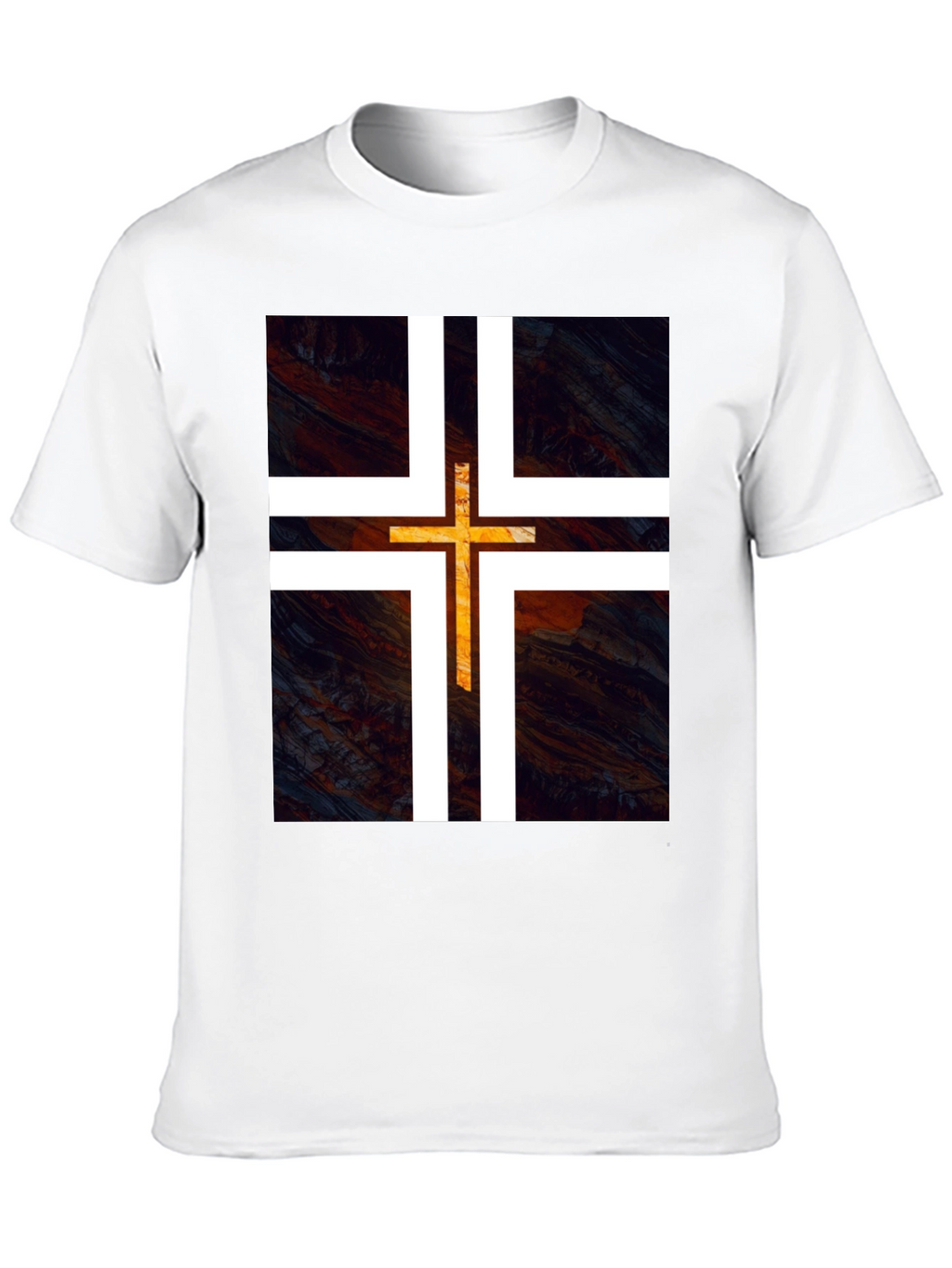 Modern Cross Graphic Tee - Black