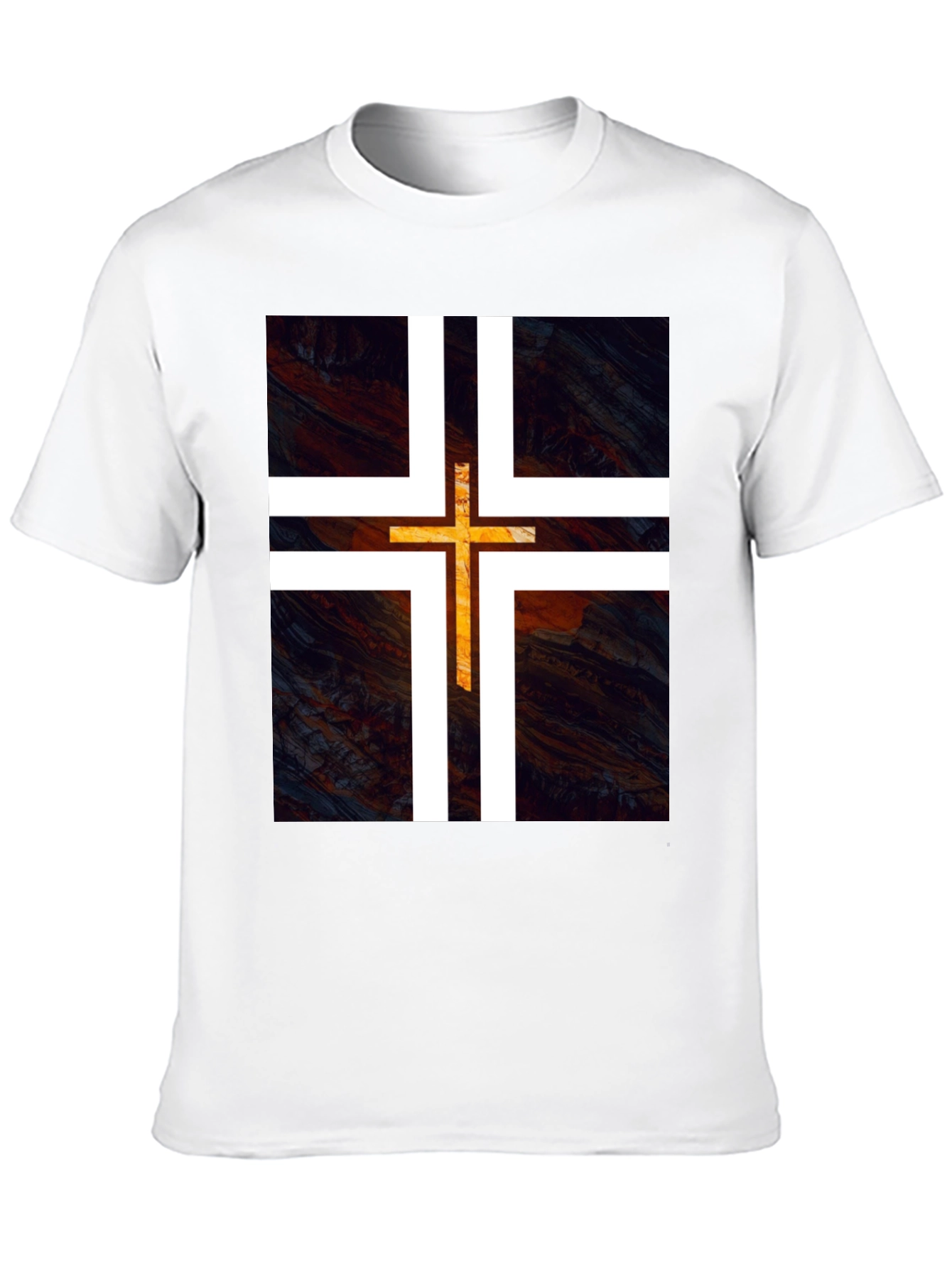 Modern Cross Graphic Tee - Black