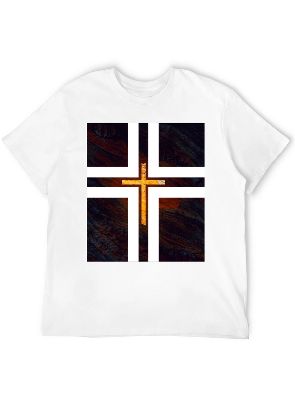 Modern Cross Graphic Tee - Black