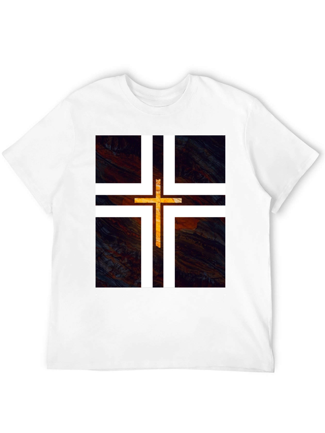 Modern Cross Graphic Tee - Black