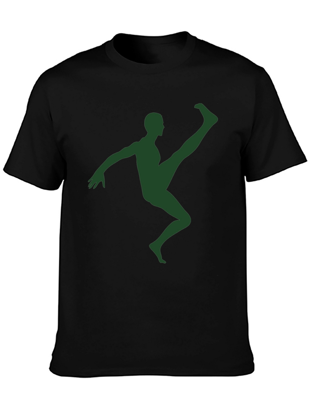 Athlete Silhouette Graphic T-Shirt