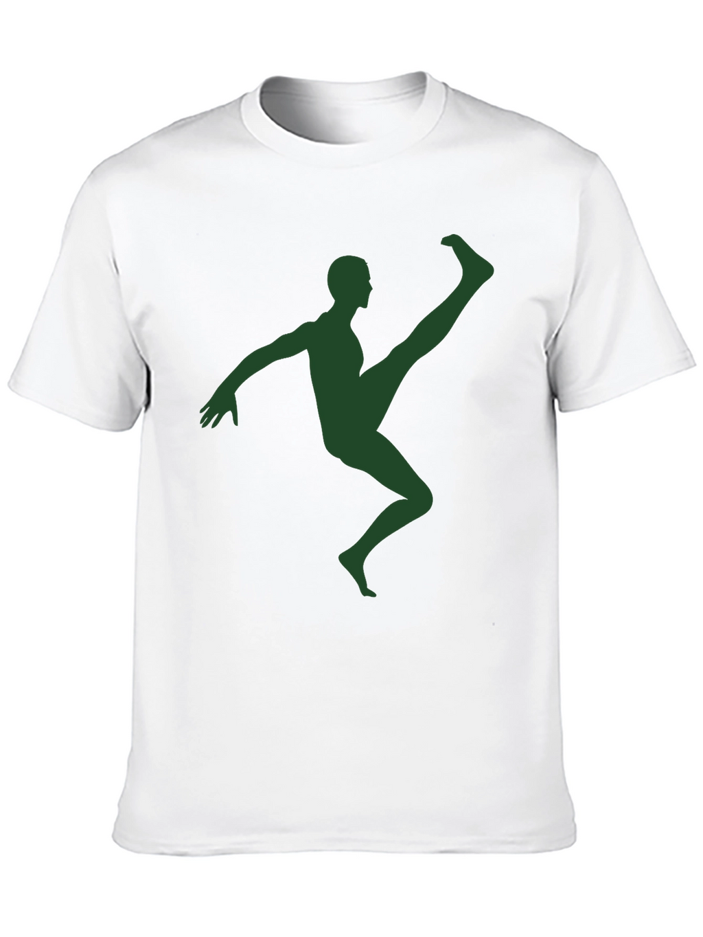 Athlete Silhouette Graphic T-Shirt