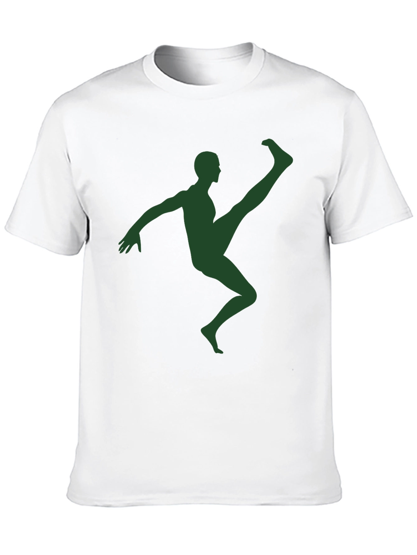 Athlete Silhouette Graphic T-Shirt