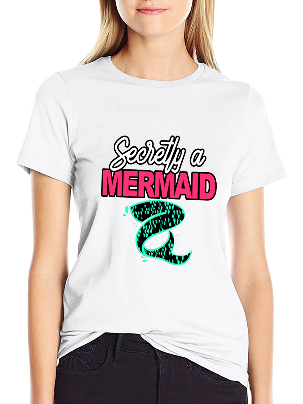 Secretly a Mermaid Graphic Tee