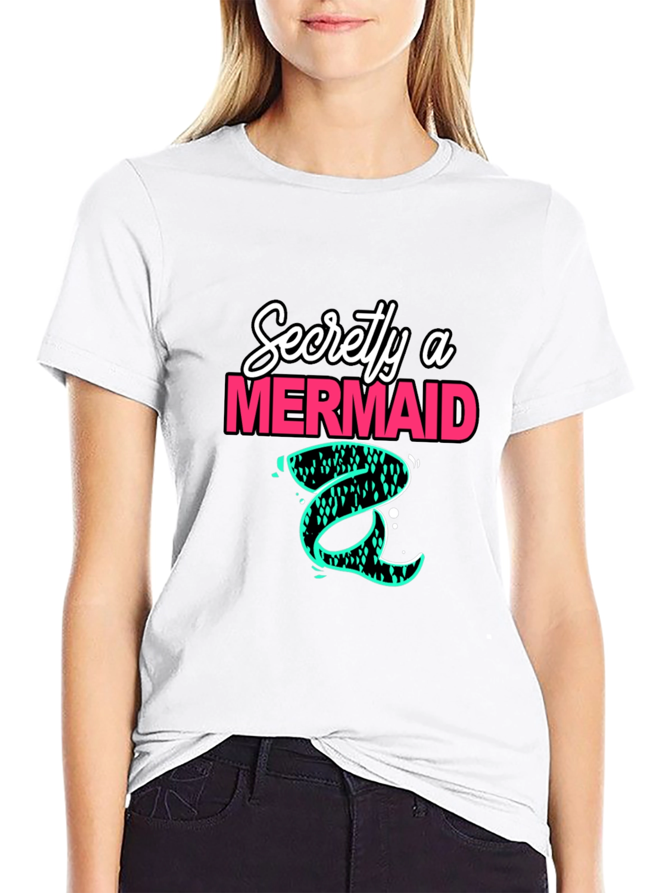 Secretly a Mermaid Graphic Tee