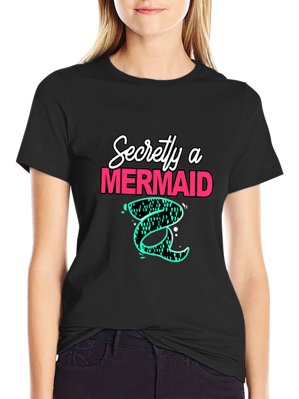 Secretly a Mermaid Graphic Tee