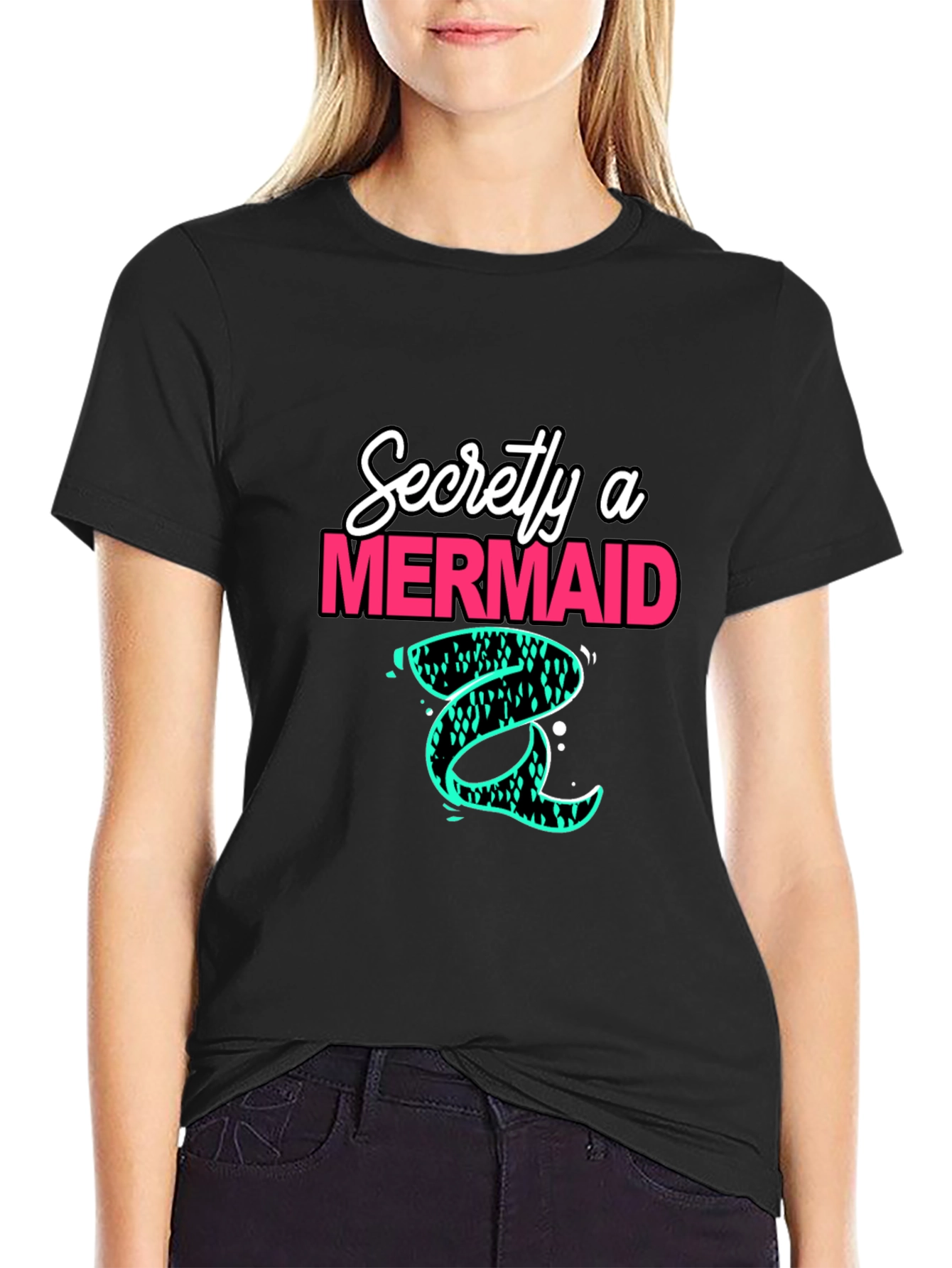 Secretly a Mermaid Graphic Tee