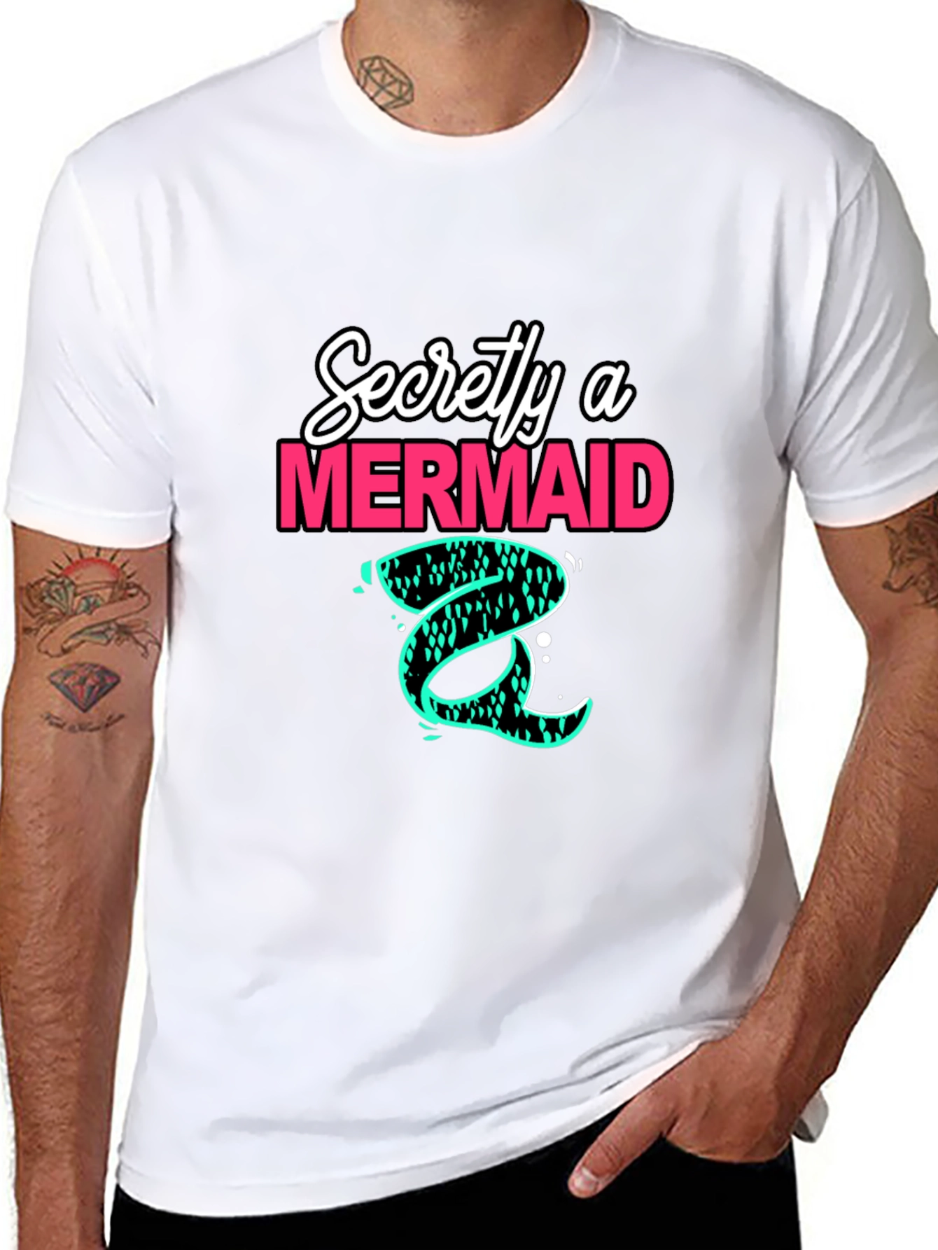Secretly a Mermaid Graphic Tee