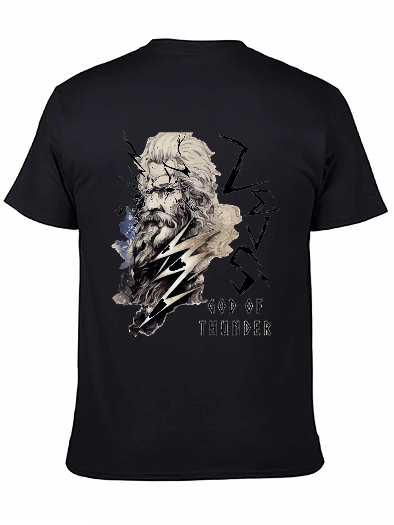 God of Thunder Graphic Tee - Black