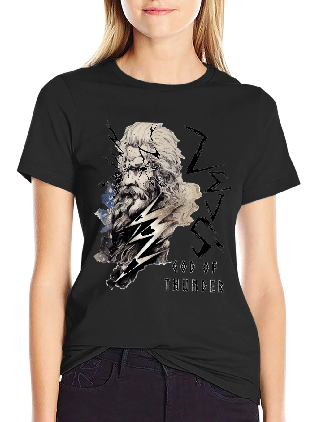 God of Thunder Graphic Tee - Black