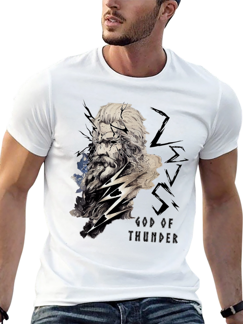 God of Thunder Graphic Tee - Black