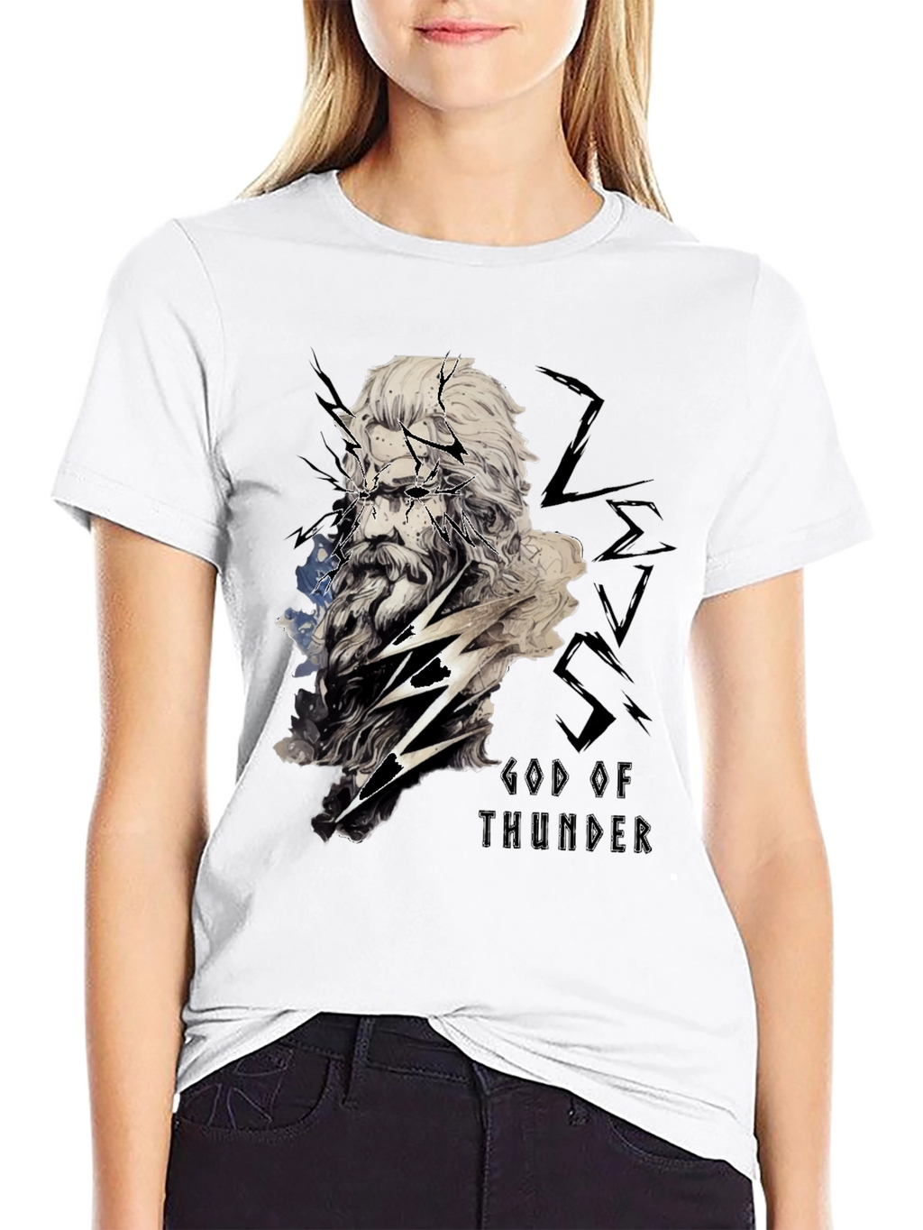 God of Thunder Graphic Tee - Black