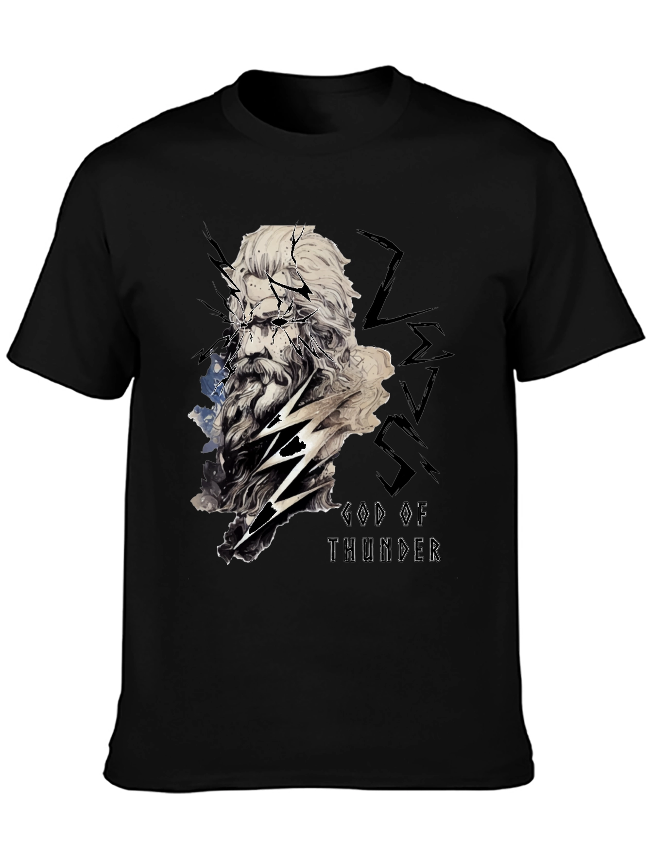 God of Thunder Graphic Tee - Black